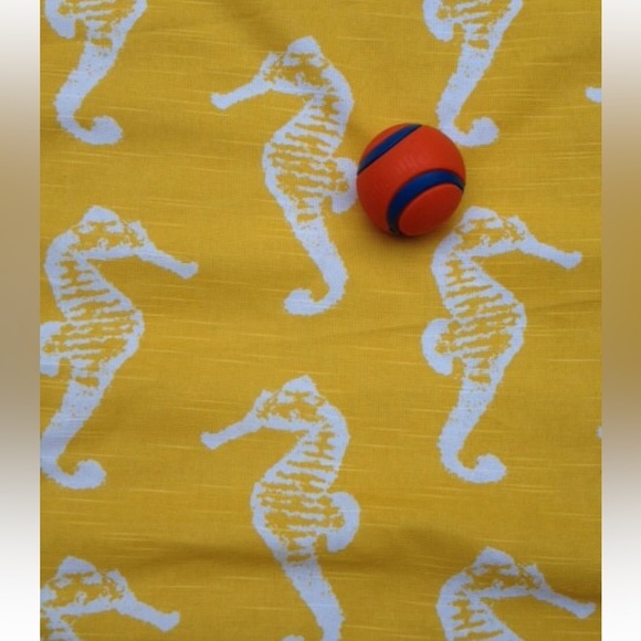 For Your Love of Dogs Yellow Seahorse Dog Bed Cover - Picture 3 of 4